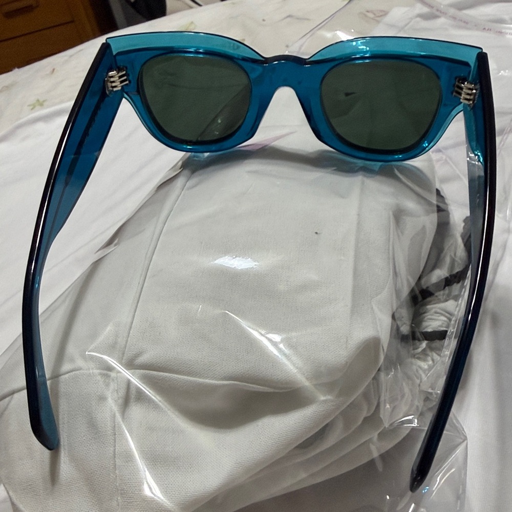 Celine Teal Sunglasses - Picture 3 of 8
